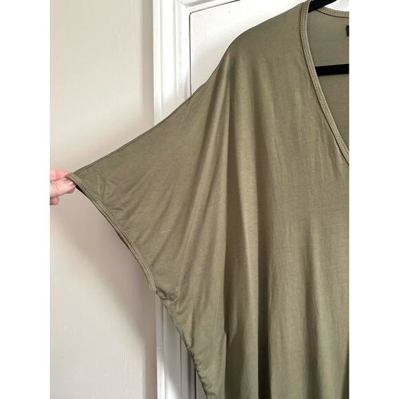 NWT Michael Lauren REVOLVE Flanders Army Green Dolman Sleeve Hi-Low Mini Dress S - Picture 4 of 6